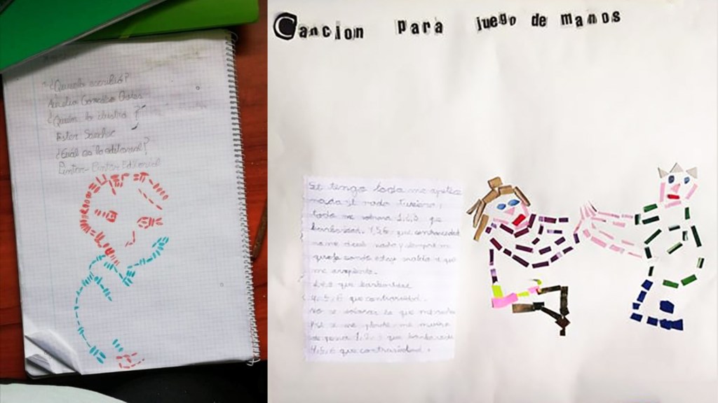 Pintar-Pintar en las libretas de las niñas y niños del C.P Jaime Borrás (Oviedo)