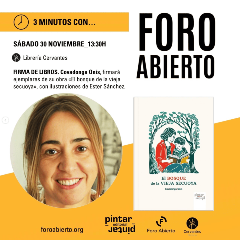 «El Bosque de la Vieja Secuoya» Firma de ejemplares en la Librería&nbsp;Cervantes