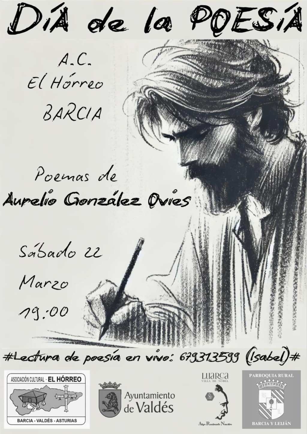 ¡Celebremos juntos el Día de la Poesía en la Asociación Cultural El Hórreo de&nbsp;Barcia!