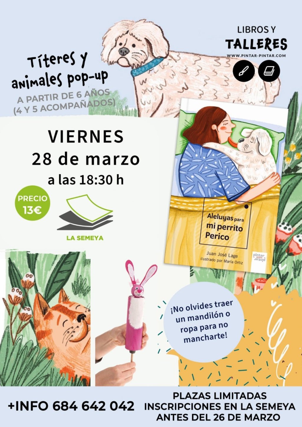 Libros y talleres Pintar-Pintar en Noreña: nos vemos en La Semeya