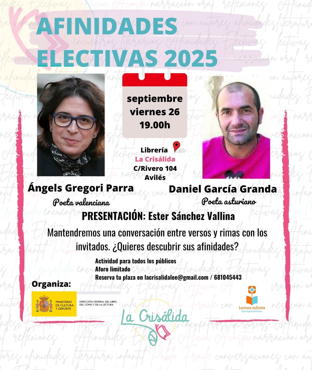 Afinidades Electivas 2025: poesía en diálogo en&nbsp;Avilés
