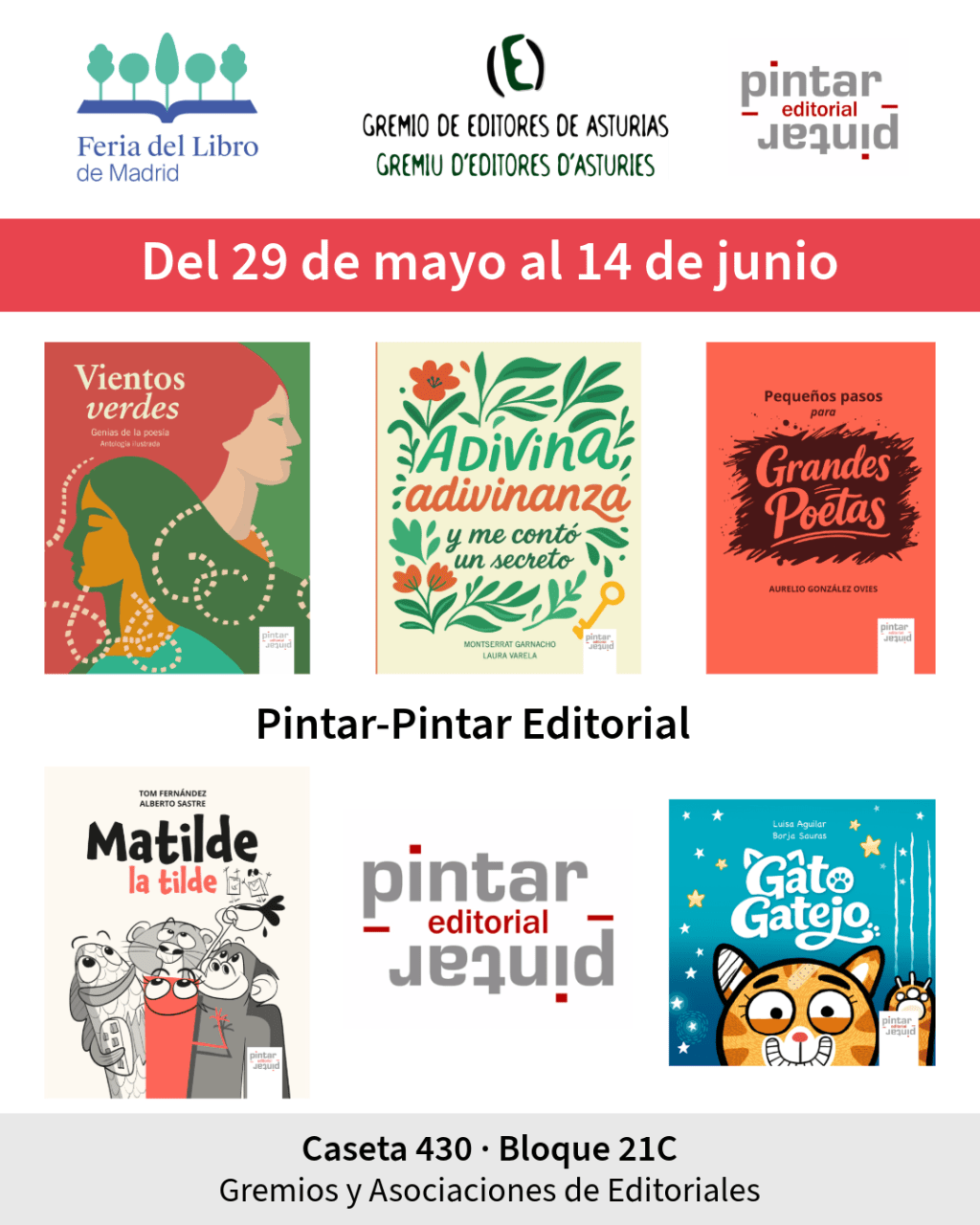 Pintar-Pintar Editorial en la Feria del Libro de Madrid 2026