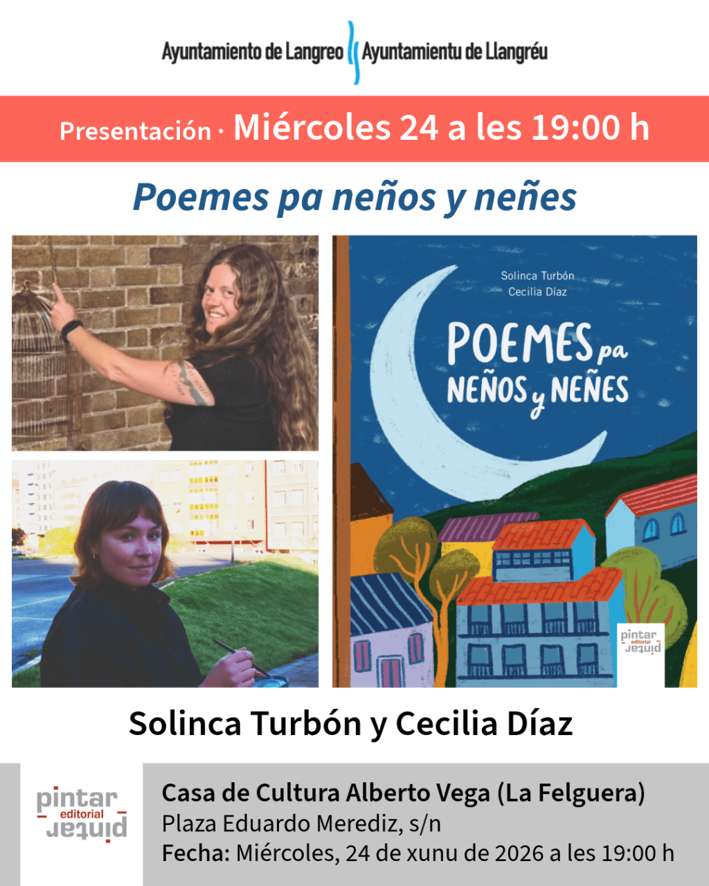 Presentación de «Poemes pa neños y neñes» en La Felguera