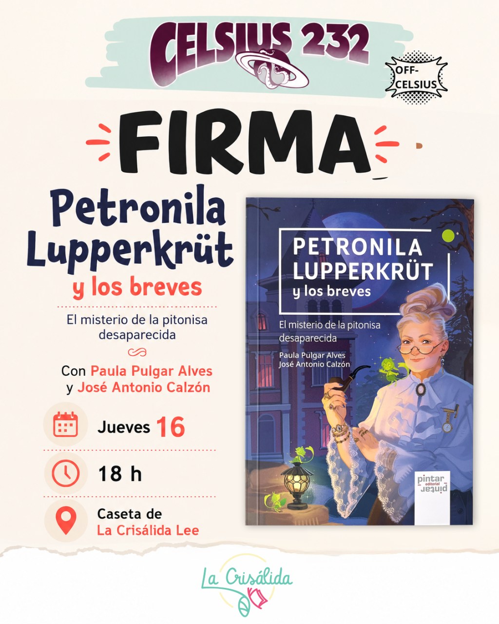 Pintar-Pintar en Celsius 232, de la mano de La Crisálida Lee