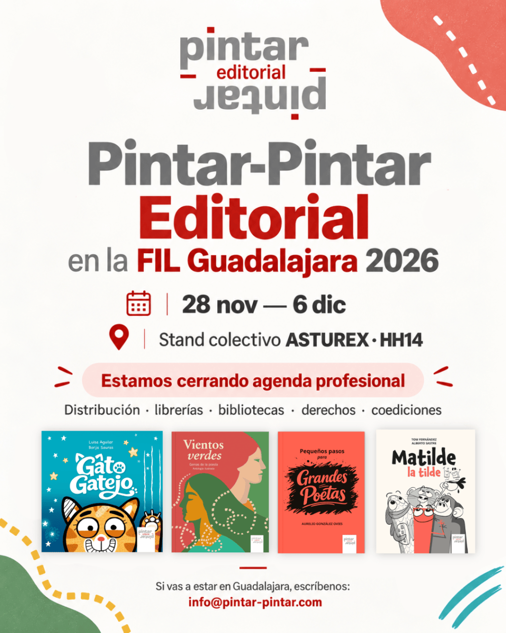 Pintar-Pintar Editorial estará en la FIL Guadalajara&nbsp;2026